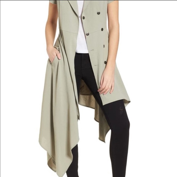 Chriselle x J.O.A. Asymmetrical Trench Dress - Picture 3 of 3